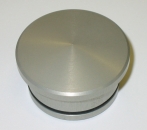 Rahmenloch-Abdeckkappen (vor Zylinder) silber eloxiert